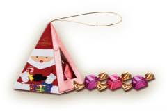 聖誕G Cube松露造型巧克力吊飾禮盒3顆裝